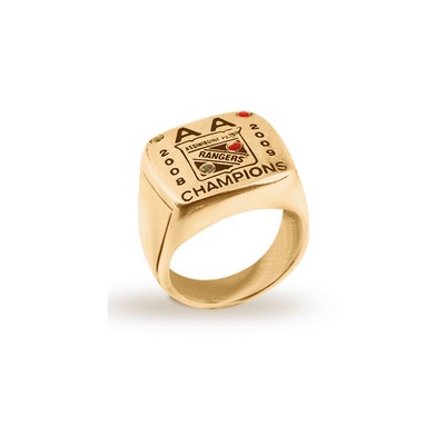 Custom Gold Shaped Ladies Ring