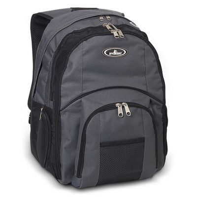 Everest® Laptop Computer Backpack, 24.9L, Gray/Black