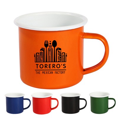 12oz Enamel Camping Mug w/ Handle
