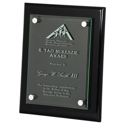 Cantebury Ebony Crystal Plaque