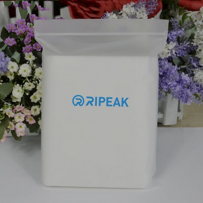 7.9 x 9.9" Matte Frosted Resealable Plastic Bags Zip-Lock Seal Storage Pouch