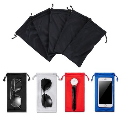 Microfiber Pouch with Drawstring Closure