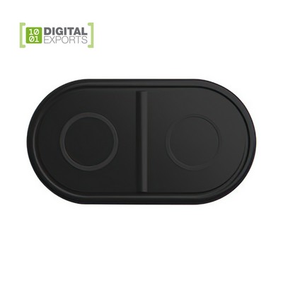 Qi Wireless Charger Multi-Function Mobile Phone Tablet Fast Dual Charge 3" 1 Wireless Charger