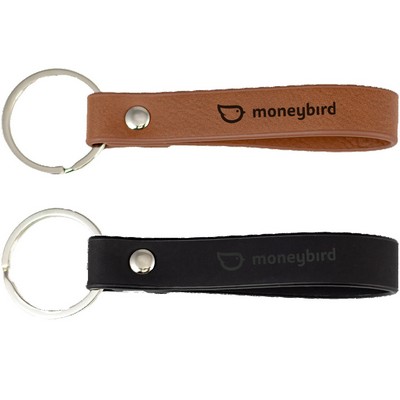 Pro Loop Vegan Leather Keychain 3-15/16" X 9/16"