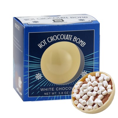 Mega Hot Chocolate Bomb in Window Box - White Chocolate
