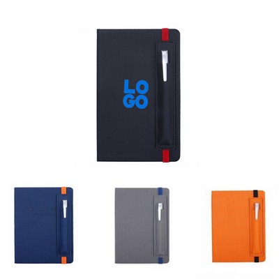 A5 PU Leather Journal With Pen Holder