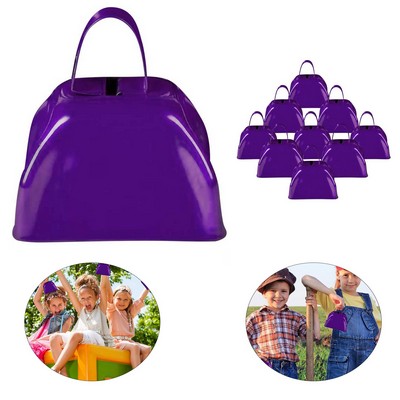 Purple Metal Cowbell Noisemaker