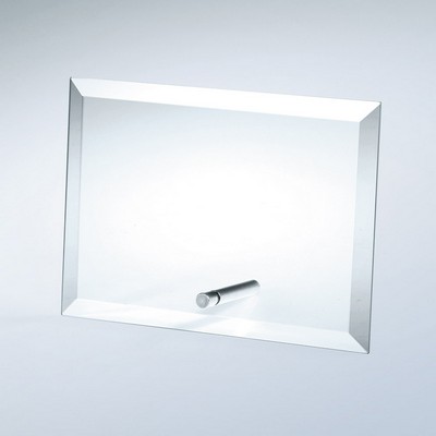 Beveled Horizontal Rectangle Award w/Aluminum Pole