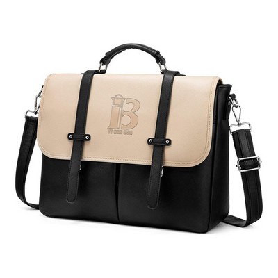 Laptop for Women 15.6" Briefcase PU Leather Bag