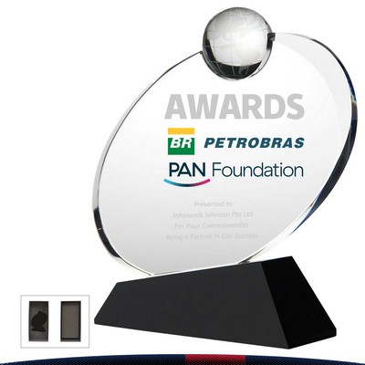 Gloria Oval Globe Award - SMALL