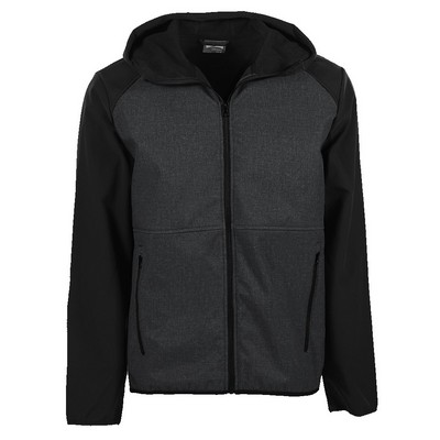 Zorrel® Linden Men's Tonal Colorblock Softshell Jacket