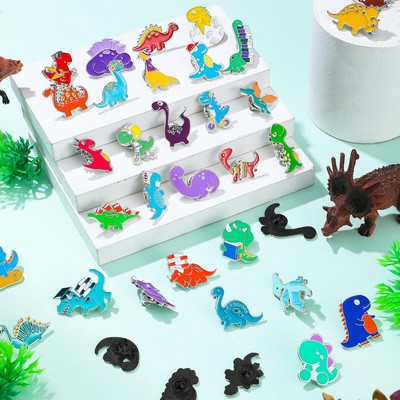 Custom Dinosaur Cute Enamel Lapel Pins Brooch Pin Badge Cartoon Backpacks Pins