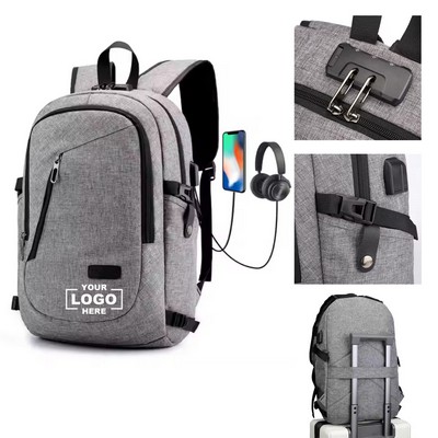 Various Anti Theft Men's Business Travel Laptop Backpack