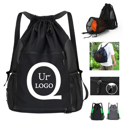 13.39X7.09X18.9" Oxford Fabric Drawstring Backpack