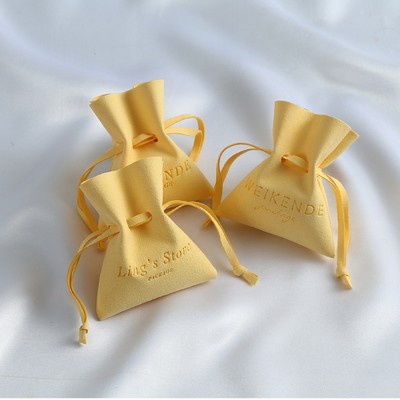 3.7" Microfiber Jewelry Pouch Jewelry Bag Package Bag Small Gift Bag Drawstring Bag for Earring