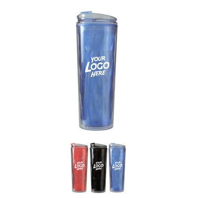Double Wall Travel Mugs with Color Matching Lids 20 oz