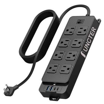 45 Degree Outlet Extender 8 DC Ports 2 USB 2 PD Multiple Function Wall Charger Mold#PC-22