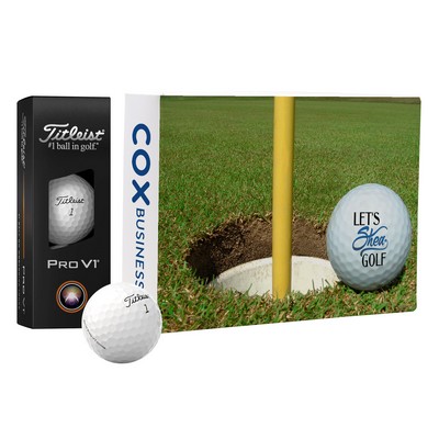 Titleist Pro V1 Golf Ball Dozen w/Custom Lid