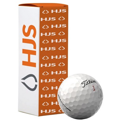 Titleist Pro V1X Golf Ball in Custom Three Ball Sleeve