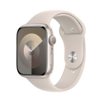 Apple Watch Series 9 Gps 45Mm Starlight Aluminum Case w/Starlight M/L Sport Band