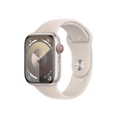 Apple Watch Series 9 Gps + Cell 45Mm Starlight Alum Case W/ Starlight M/L Sport Band