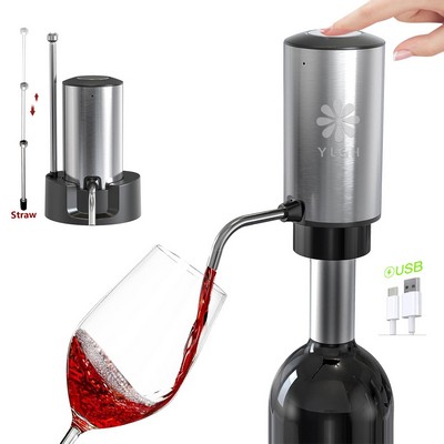 Steel Electric Wine Decanter With Base