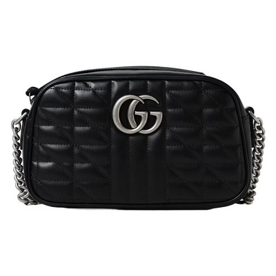 Gucci Gg Marmont Small Black Shoulder Bag