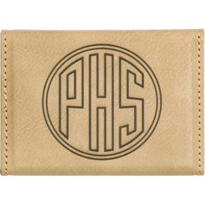 Leatherette Hard Business Card Holder
