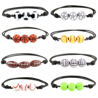 Ball Beaded Rope Bracelet