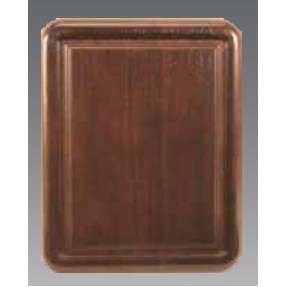 Classic Walnut-Cocoa Bean Plaque - 7" x 9"