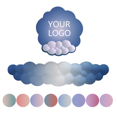 Gradient Cloud Mouse Pad Keyboard Wrist Rest With Memory Foam