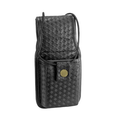 Synthetic Basket Weave Leather Radio Holder Sl126g