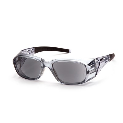 Emerge Plus Safety Reading Glasses, Gray Frame with Gray Full Reader Lens