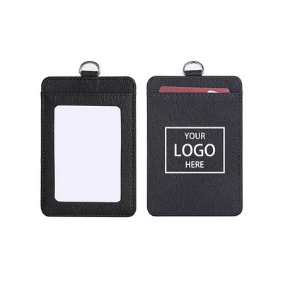 PU Leather ID Badge Holder