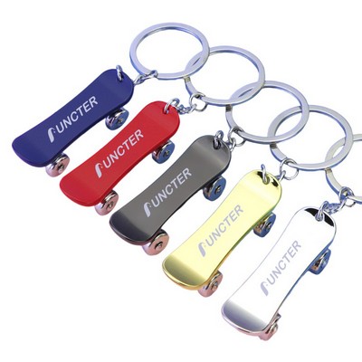 Zinc Alloy Scooter Keychain