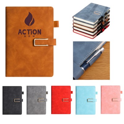 U Shaped Magnetic Buckle Business Notebook