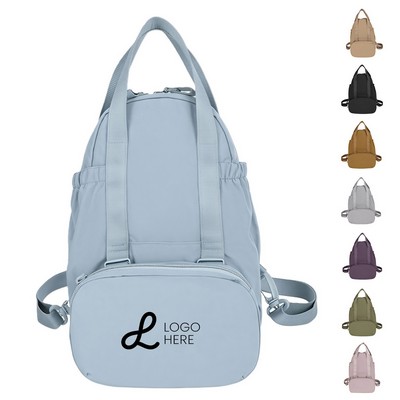 Spacious Backpack with Detachable Pouch