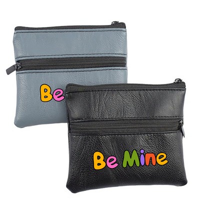 PU Zipper Coin Purse