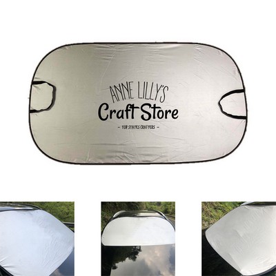 Foldable Car Sun Shade with Strap