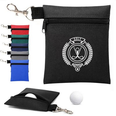 Nylon Golf Ball Tees Storage Waist Bag