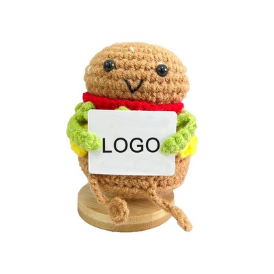 Hamburger Mood Crochet Doll