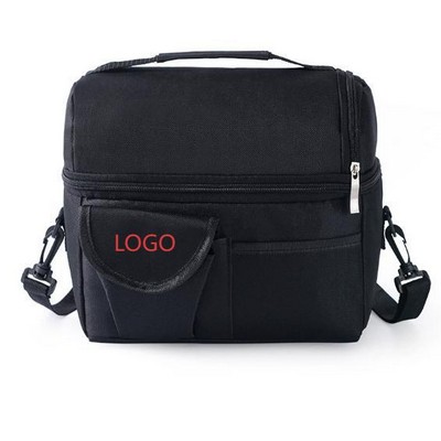 9.06x9.84x6.3" Double-layer Cooler Bag