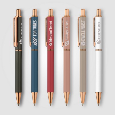Duet Softy Rose Gold Pen - Laser