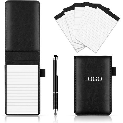 Multifunction A7 Pocket PU Leather Business Notebook