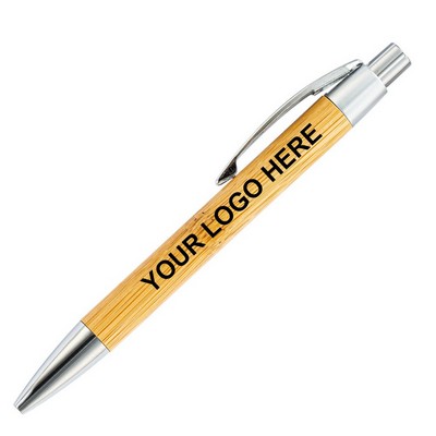 Bamboo Click Action Ballpoint Pen