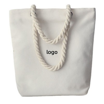 Blank Cotton Canvas Tote Bag for Custom Corporate Logo Wine Gift and Promotion