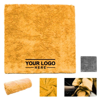 Double-Sided Microfiber Car Cleaning Towel