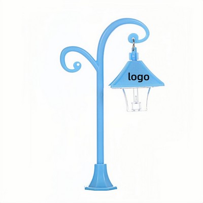 Mini LED Dual Color Landscape Night Light with Realistic Street Lamp Design