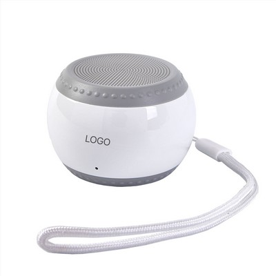 Portable White Noise Sleep Sound Machine with Strap, Nature Music, Card Play Bluetooth Speaker