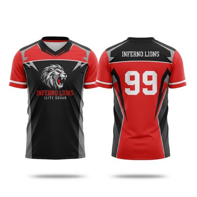 Men & Kids Sub Lightweight Football Fanwear Jersey w/ Siding